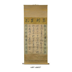 Traditional Chinese Brush Art Works Calligraphy Scroll - Artwork