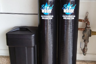 Home water softener and carbon filtration