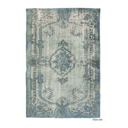 Hand Carved Over-Dyed Rug - Area Rugs