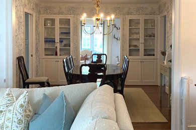 Inspiration for a transitional dining room remodel in Dallas