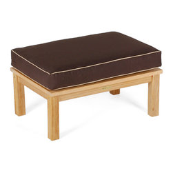 Wintons Teak Manhattan Ottoman - Outdoor Lounge Furniture