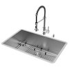 VIGO All-In-One Ludlow Stainless Steel Undermount Kitchen Sink Set, 30"