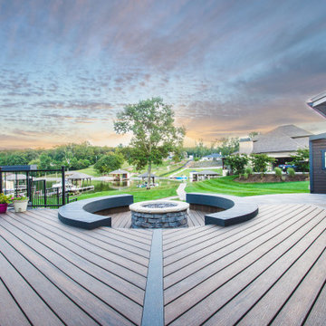 New Deck with Fireplace
