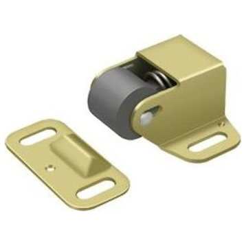 Deltana RCS338 1-7/8 Inch Tall Roller Cabinet Catch - Polished Brass