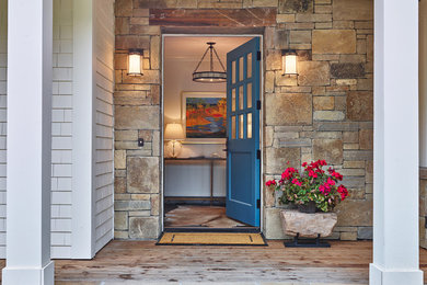 Design ideas for a country entryway in Other.