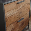 Pemberly Row Engineered Wood Lateral File Cabinet in Vintage Oak/Black