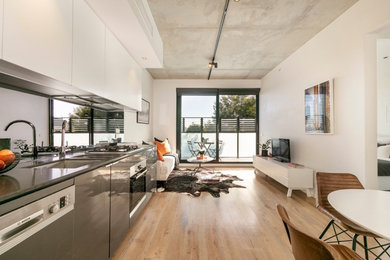 This is an example of a contemporary home design in Melbourne.