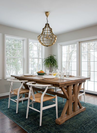 Transitional Dining Room by User