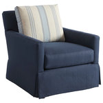 Barclay Butera - Harlow Swivel Chair - The Harlow design is available as a stationary frame or with a swivel base (SW).