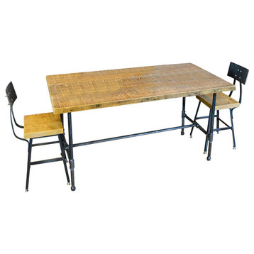 Reclaimed Wood Table, Dining Table, 36x72x30, Dark Walnut