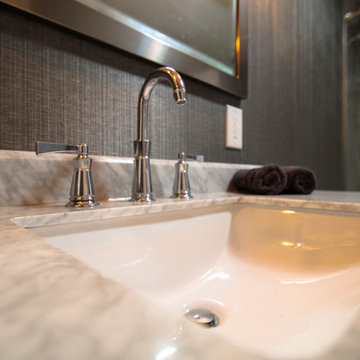 Luxe Transitional Centennial Guest Bath Remodel