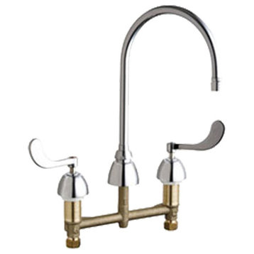 Chicago Faucets 201-G8AE2805F317AB Concealed Hot and Cold Sink Faucet