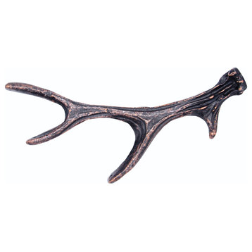 4 Point Antler Cabinet Pull, Oil Rubbed Bronze
