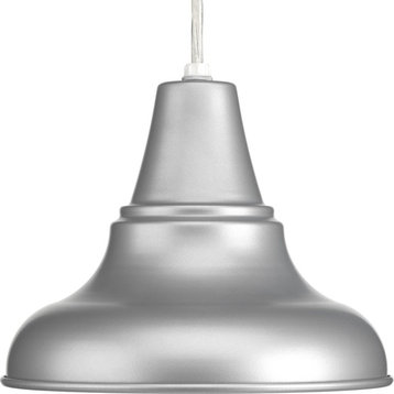 District 1-Light Medium Hanging Lantern, Metallic Gray