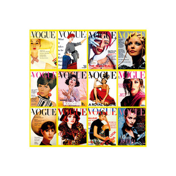 Yellow Fashion Magazine Photographic Artwork, Andrew Martin Vogue Covers Vol. 2