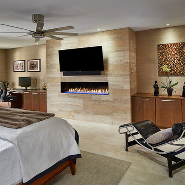 Relaxing Warm Contemporary Master Suite