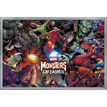 Marvel Monsters Unleashed Poster, Silver Framed Version