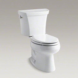 KOHLER White Wellworth&reg; Two-piece Elongated Dual-flush Toilet - Toilets