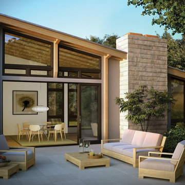 Milgard Movable Wall Systems - Stacking glass aluminum sliding patio door