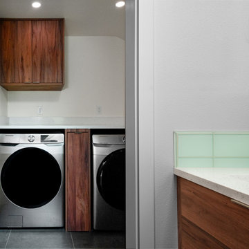 Seamless Bathroom and Laundry room Combination