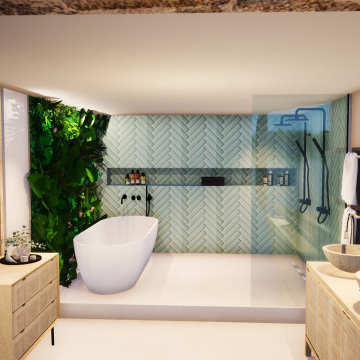 Rénovation maison en pierre dorée - Mont d'or (69) - 300m2