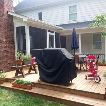 Winston-Salem Wood Deck & Screened in Porch