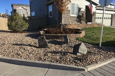 Southwest home design photo in Denver
