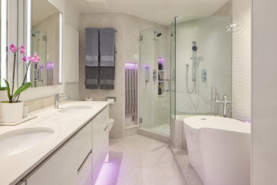 Bathroom - modern bathroom idea in Seattle