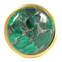 Stephen D. Evans - Million Dollar Malachite Knob - Cabinet And Drawer Knobs