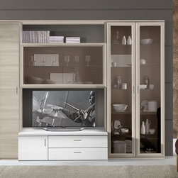Modern Italian Wall Unit Composition JA-1083 - $2,425.00 - Entertainment Centers And Tv Stands