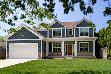 Inspiration for a timeless exterior home remodel in Chicago