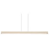 Una LED 66" Linear Pendant White Washed Oak, Downlight Only, 3000K, Dimmable