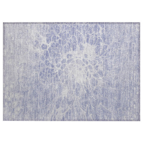 Machine Washable Indoor/Outdoor Chantille ACN653 Lavender 1'8" x 2'6" Rug