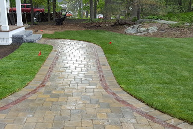 This is an example of a contemporary landscaping in Boston.