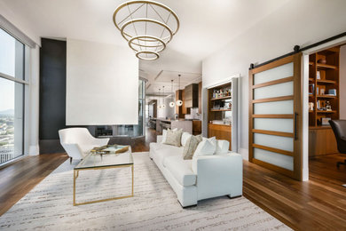 Minimalist living room photo in Other