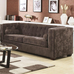 Sofas Alexis in Charcoal Microvelvet - Sofas