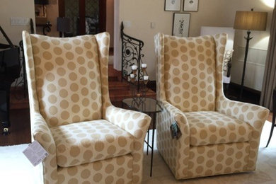 Living room - transitional living room idea in Other