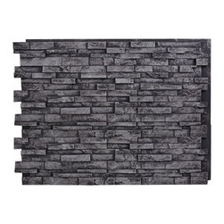 147-36-EVEREST DEEP SLATE STACKED WALL PANEL - 36"H - Wall Panels