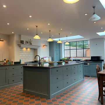 Honed Black Granite Worktops - Brixton
