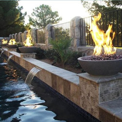 Niro Concrete Fire Bowl - Fire Pits