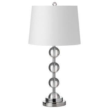 1-Light Table/Desk Lamp With Polished Chrome Shade