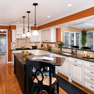 Kitchen with custom cabinetry