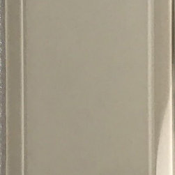 Abolos - Frosted Elegance 3"x12" Beveled Glass Subway Tile,Matte Creme, Piece - Mosaic Tile