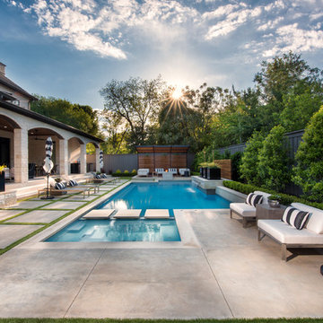 Preston Hollow Modern Pool + Outdoor Living