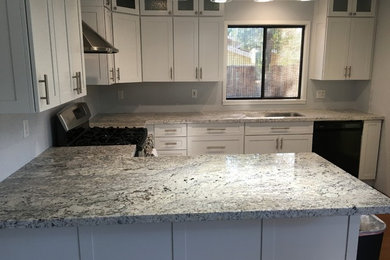 This is an example of a medium sized kitchen in Sacramento.