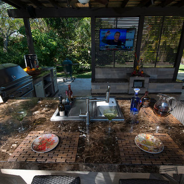 Outdoor Kitchen and Pergola Project in Weston Florida.