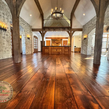 Reviving Unique Reclaimed Hardwood Floors in Homer Glen, Illinois.