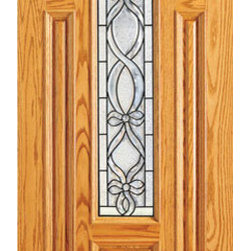 Front Single Door , Mahogany Center Arch Lite - Front Doors