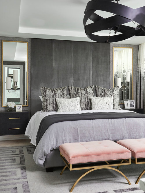 Pink Gold Bedroom Design Ideas, Remodels & Photos Houzz