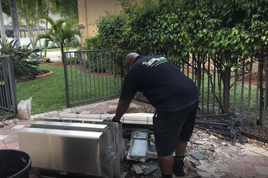 Outdoor Kitchen Removal